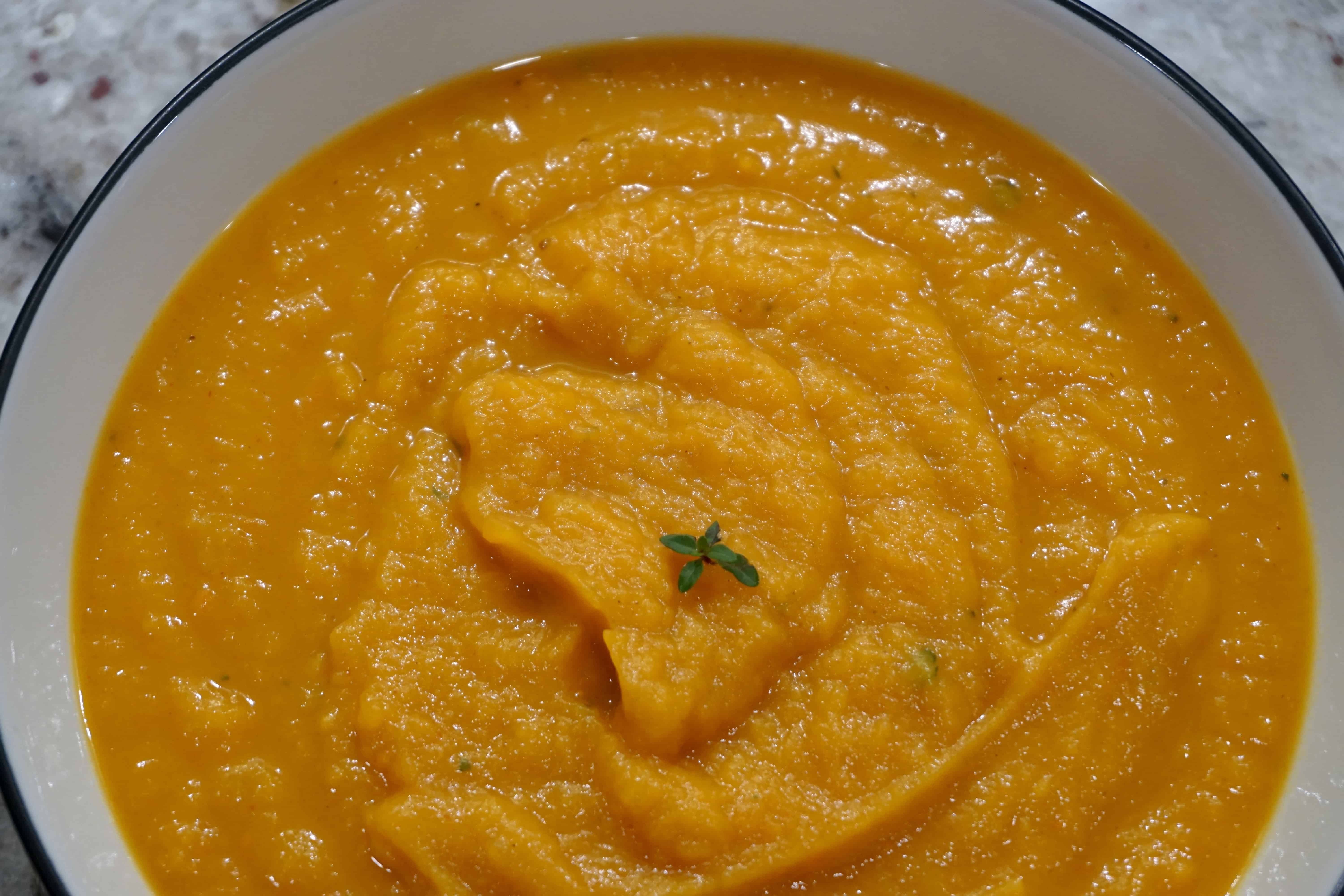 YummyNoises.com | Butternut Squash and Sweet Potato Soup