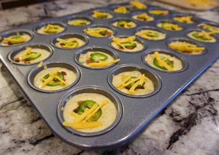 Bacon cheddar jalape o corn muffins yummy noises