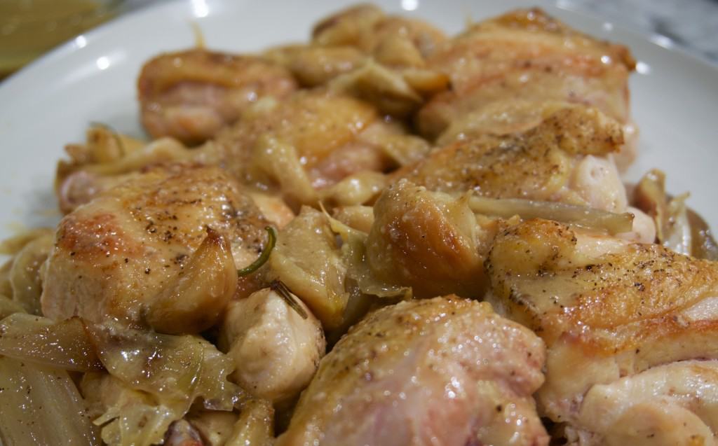 Chicken with 40 Cloves of Garlic | YummyNoises.com