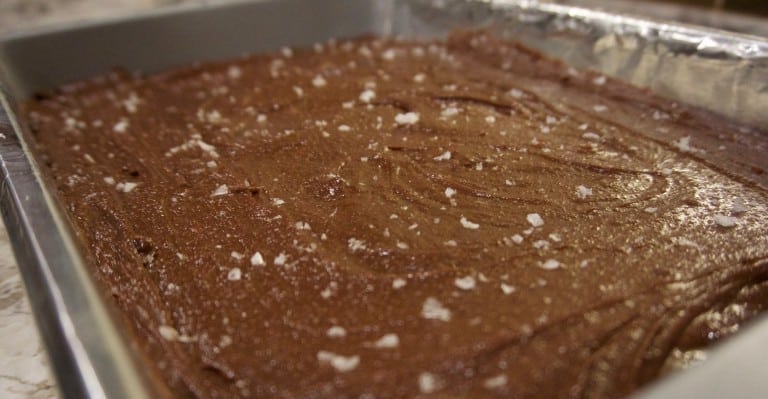 Salted Fudge Brownies - Yummy Noises