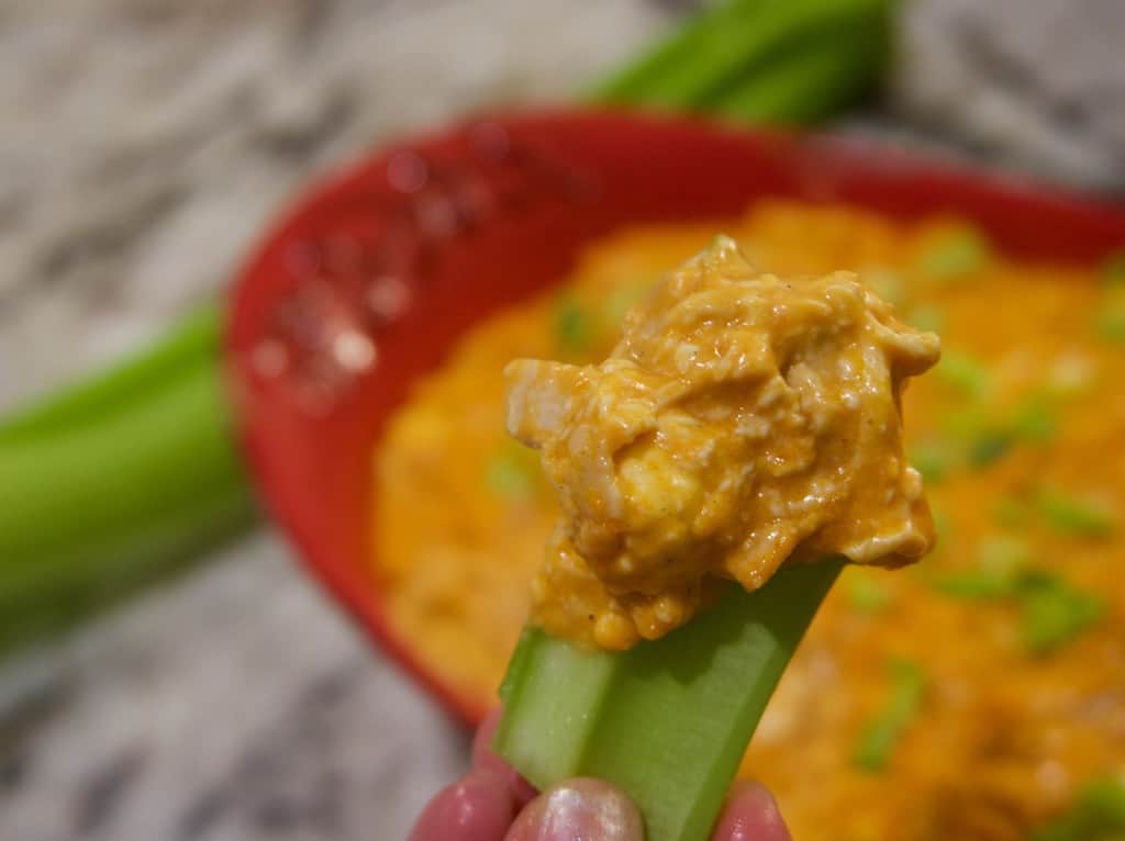 Spicy Garlic Buffalo Chicken Dip | YummyNoises.com