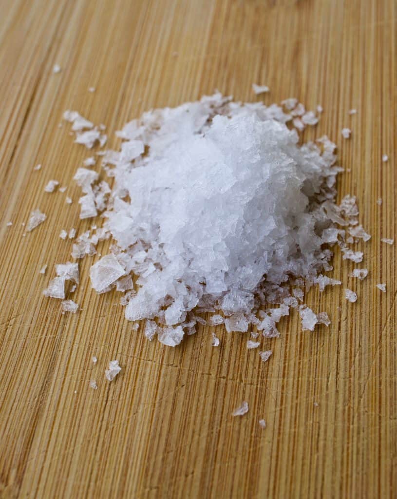 Closeup image of Maldon Sea Salt Flakes