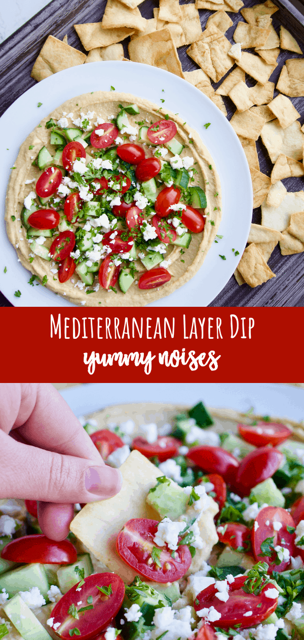 Mediterranean Layer Dip - Yummy Noises