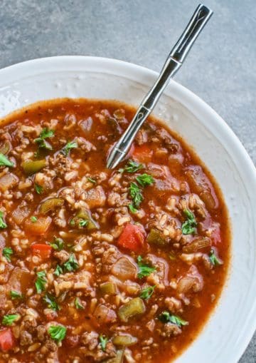 Copycat Zoup! Overstuffed Bell Pepper Soup - Yummy Noises