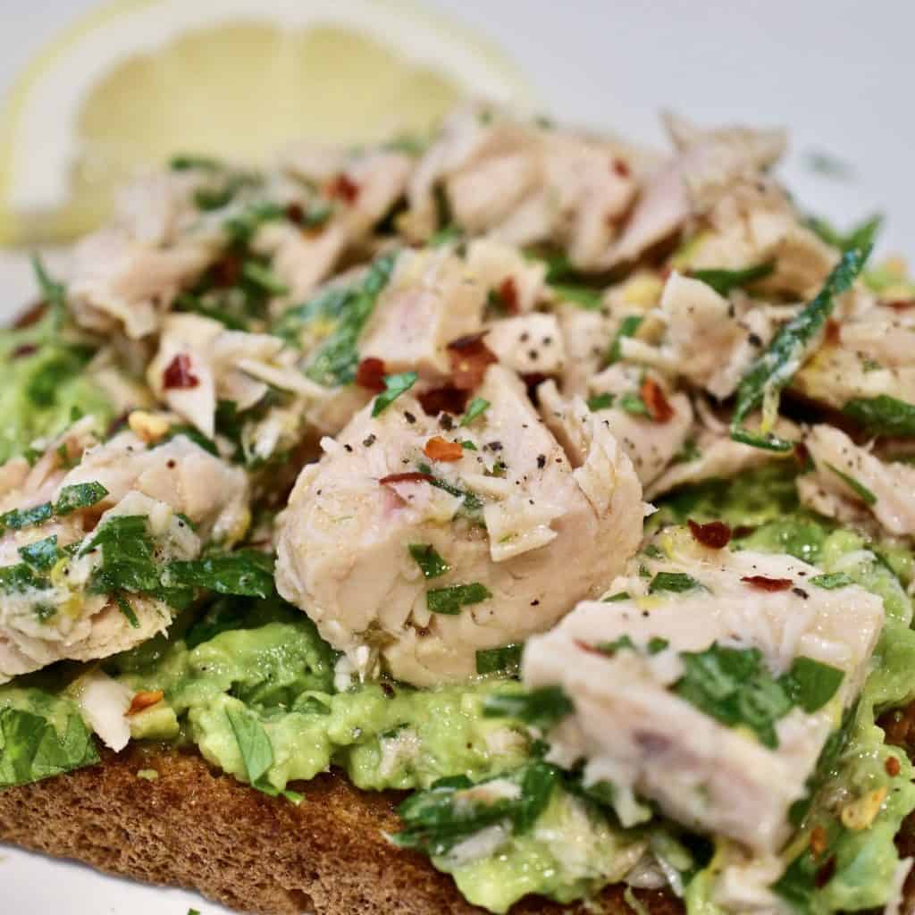 Simple Tuna Avocado Toast Yummy Noises