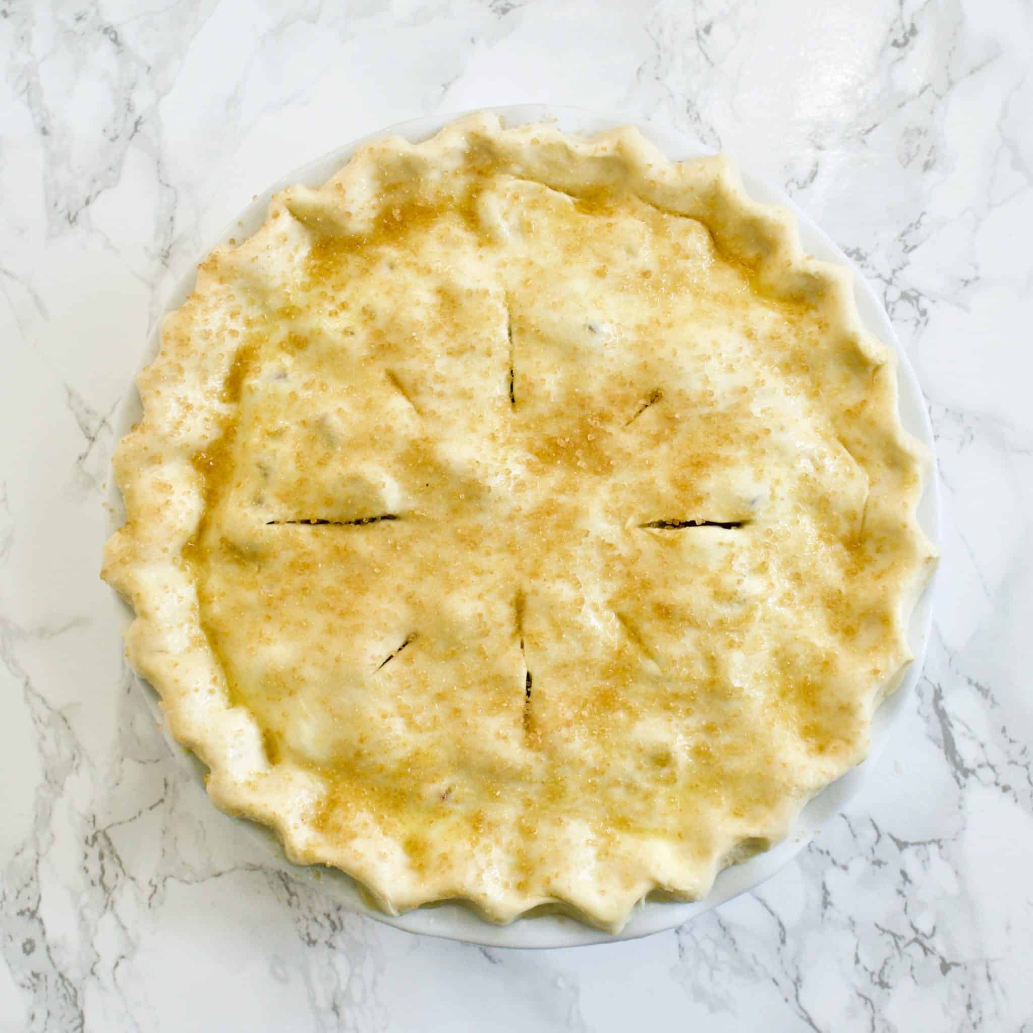 Strawberry Rhubarb Pie - Yummy Noises